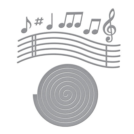 Spellbinders Bibi's Musical Notes Musical Notes & Stave Pop-Up Dies (S5-687) Spellbinders Bibi's Musical Notes Musical Notes & Stave Pop-Up Dies (S5-687)