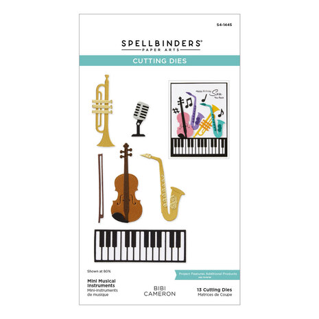 Spellbinders Bibi's Musical Notes Small Instruments Die Bundle (BD-0979) Spellbinders Bibi's Musical Notes Small Instruments Die Bundle (BD-0979)