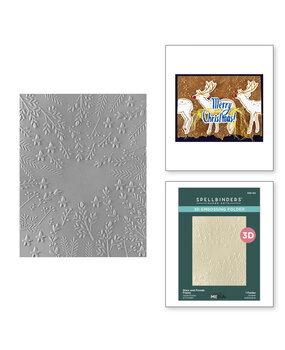 Spellbinders Starry Holiday Stars and Fronds Frame 3D Embossing Folder (E3D-152) Spellbinders Starry Holiday Stars and Fronds Frame 3D Embossing Folder (E3D-152)
