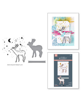 Spellbinders Starry Holiday Cheer and Good Tidings Deer Registration Press Plate & Die Set (BPR-036) Spellbinders Starry Holiday Cheer and Good Tidings Deer Registration Press Plate & Die Set (BPR-036)