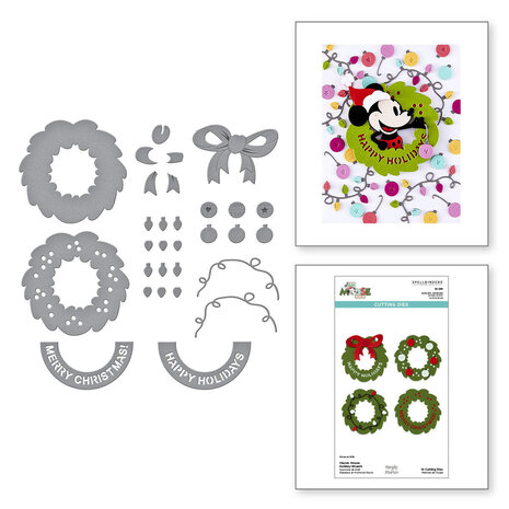 Spellbinders Say Cheese Classic Mouse Christmas Holiday Wreath Dies (S6-265) Spellbinders Say Cheese Classic Mouse Christmas Holiday Wreath Dies (S6-265)