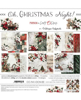 Craft O'Clock Oh Christmas Night 12x12 Inch Paper Set (CC-F41-OCN-00) Craft O'Clock Oh Christmas Night 12x12 Inch Paper Set (CC-F41-OCN-00)