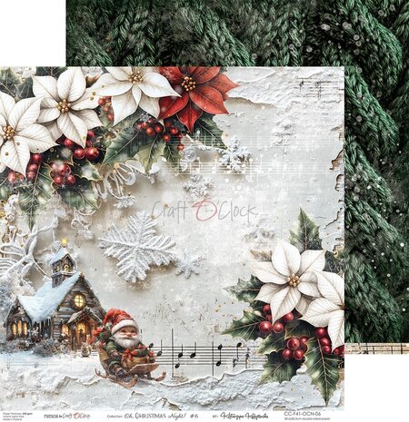 Craft O'Clock Oh Christmas Night 12x12 Inch Paper Set (CC-F41-OCN-00) Craft O'Clock Oh Christmas Night 12x12 Inch Paper Set (CC-F41-OCN-00)