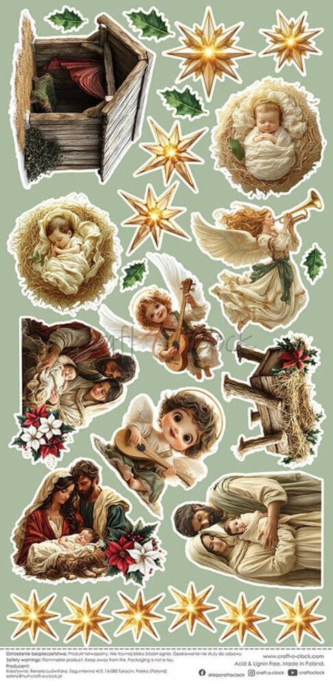 Craft O'Clock Oh Christmas Night Extras Sheet Silent Night (CC-F41-OCN-14) Craft O'Clock Oh Christmas Night Extras Sheet Silent Night (CC-F41-OCN-14)