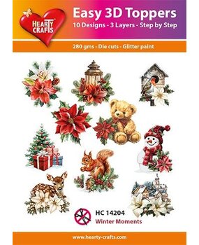 Hearty Crafts Easy 3D Toppers Winter Moments (HC14204) Hearty Crafts Easy 3D Toppers Winter Moments (HC14204)
