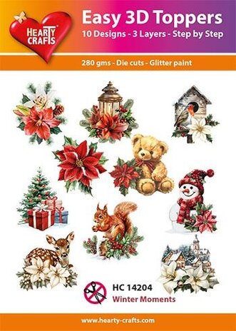 Hearty Crafts Easy 3D Toppers Winter Moments (HC14204) Hearty Crafts Easy 3D Toppers Winter Moments (HC14204)