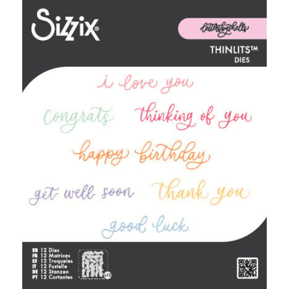 Sizzix Letters by Shells Thinlits Die Set Common Greetings (666964) Sizzix Letters by Shells Thinlits Die Set Common Greetings (666964)