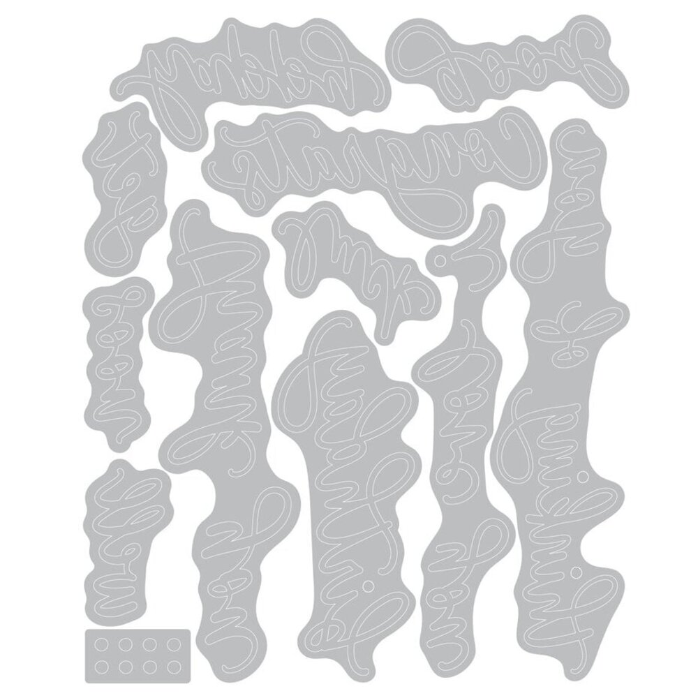 Sizzix Letters by Shells Thinlits Die Set Common Greetings (666964) Sizzix Letters by Shells Thinlits Die Set Common Greetings (666964)