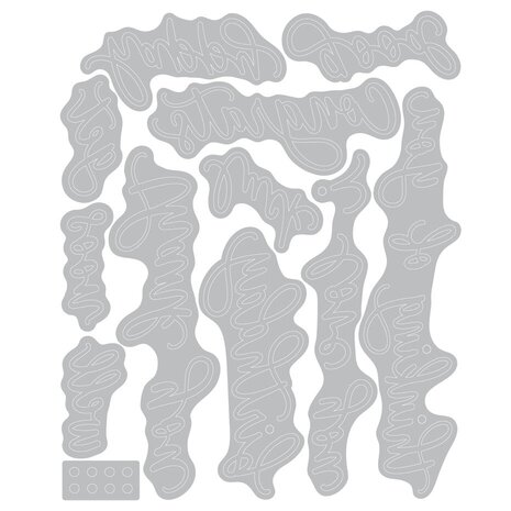 Sizzix Letters by Shells Thinlits Die Set Common Greetings (666964) Sizzix Letters by Shells Thinlits Die Set Common Greetings (666964)