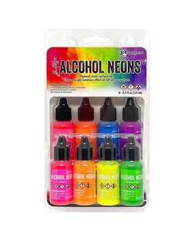 Ranger Tim Holtz Alcohol Ink 8 Pack Kit Neons (TAK91820)