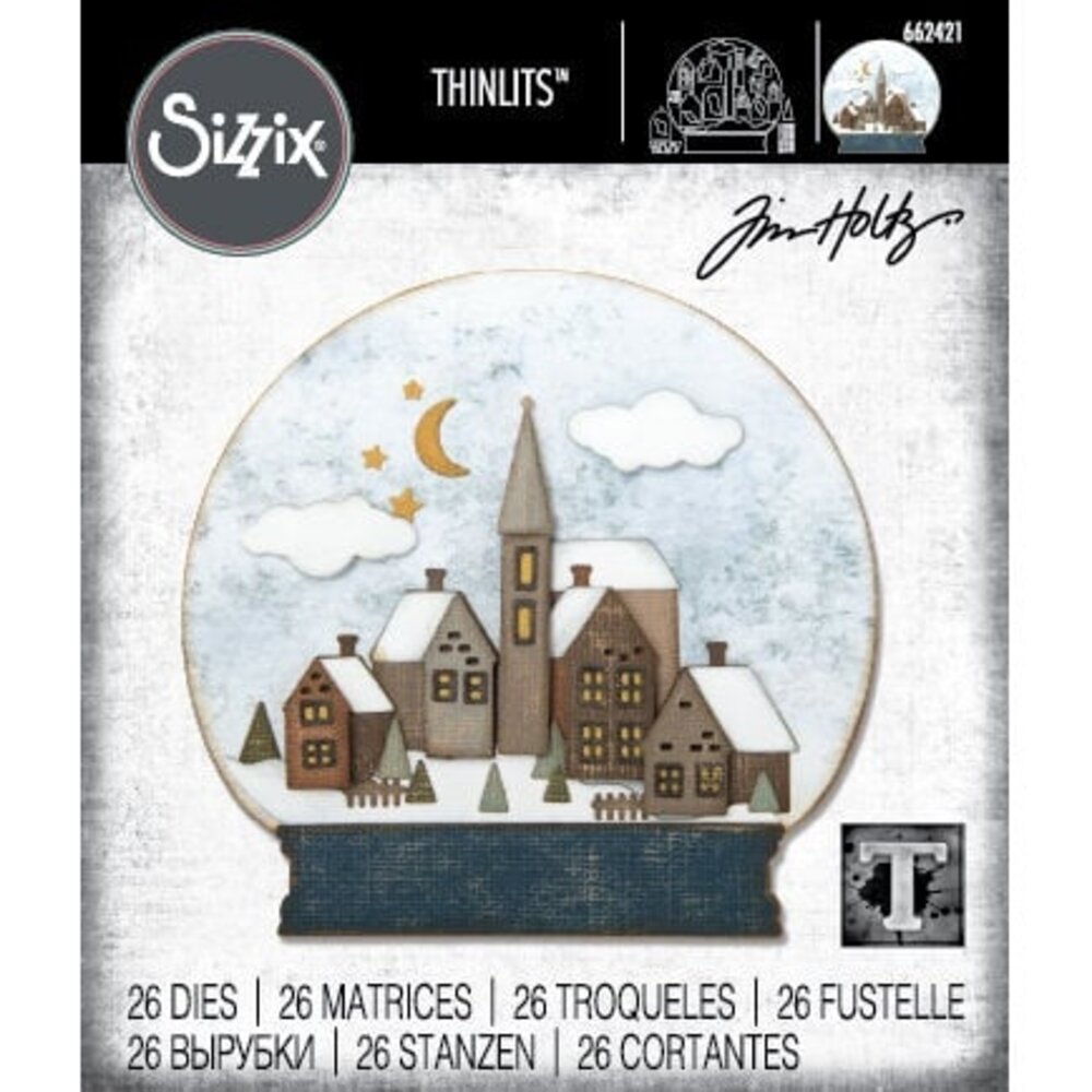Sizzix Thinlits Die Set Snowglobe #2 (662421) Sizzix Thinlits Die Set Snowglobe #2 (662421)