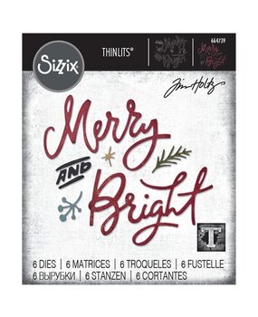 Sizzix Thinlits Die Set Merry & Bright (664739) Sizzix Thinlits Die Set Merry & Bright (664739)