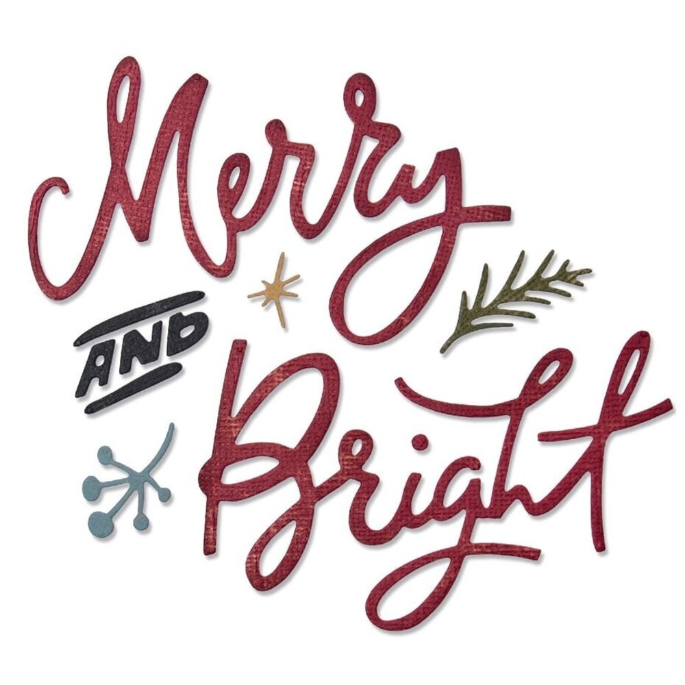 Sizzix Thinlits Die Set Merry & Bright (664739) Sizzix Thinlits Die Set Merry & Bright (664739)