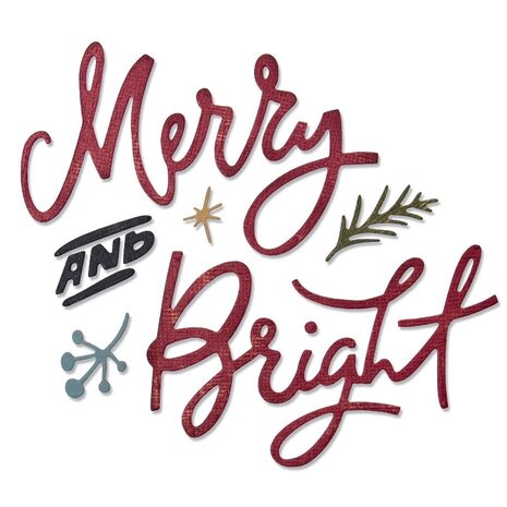 Sizzix Thinlits Die Set Merry & Bright (664739) Sizzix Thinlits Die Set Merry & Bright (664739)