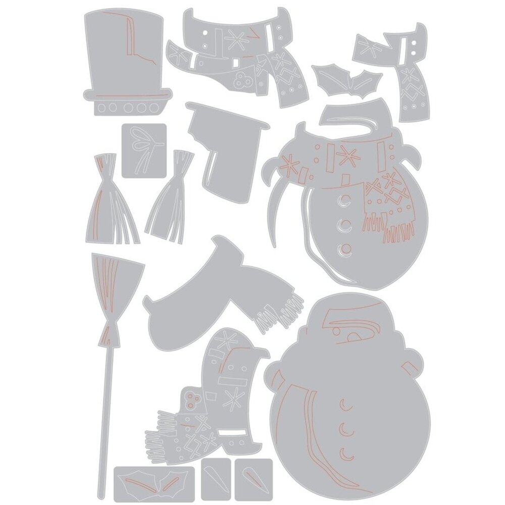 Sizzix Thinlits Die Set Winston (665569) Sizzix Thinlits Die Set Winston (665569)