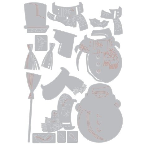 Sizzix Thinlits Die Set Winston (665569) Sizzix Thinlits Die Set Winston (665569)