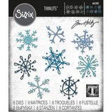 Sizzix Thinlits Die Set Scribbly Snowflakes (665582)