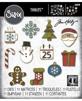 Sizzix Thinlits Die Set Mini Christmas Things (662418)