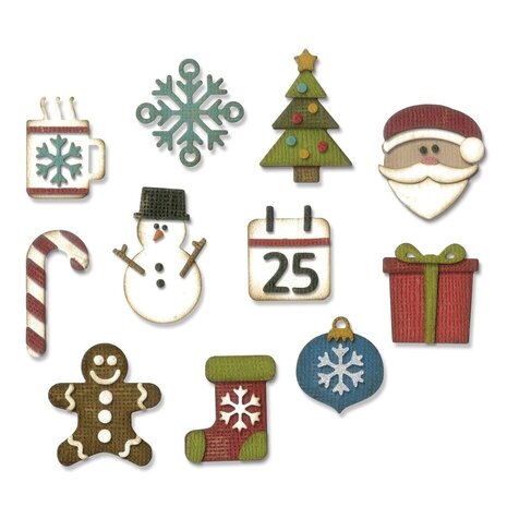 Sizzix Thinlits Die Set Mini Christmas Things (662418) Sizzix Thinlits Die Set Mini Christmas Things (662418)