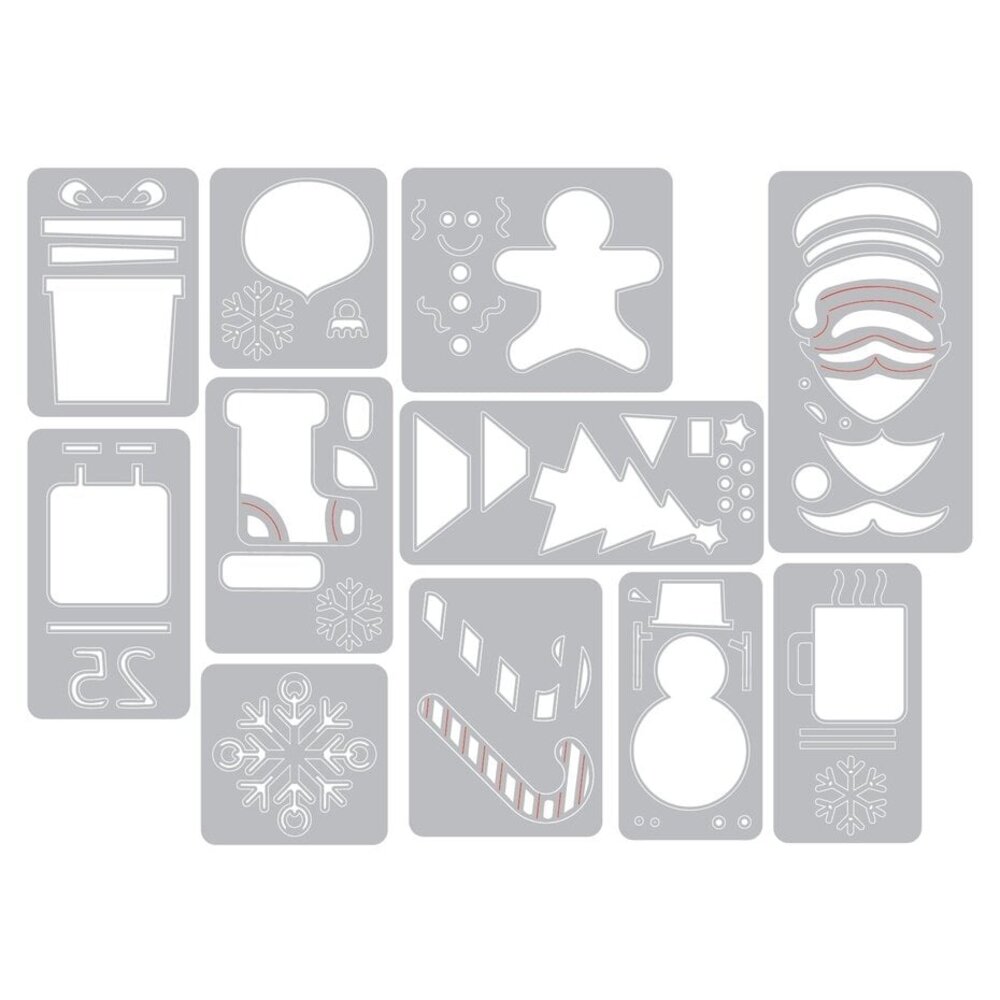 Sizzix Thinlits Die Set Mini Christmas Things (662418) Sizzix Thinlits Die Set Mini Christmas Things (662418)