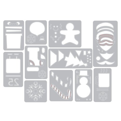 Sizzix Thinlits Die Set Mini Christmas Things (662418) Sizzix Thinlits Die Set Mini Christmas Things (662418)