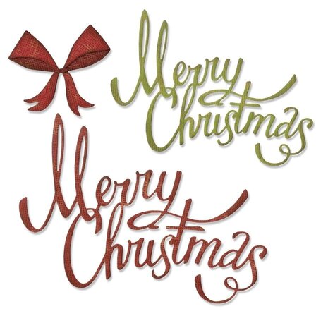 Sizzix Thinlits Die Set Christmas Ribbon (664196) Sizzix Thinlits Die Set Christmas Ribbon (664196)