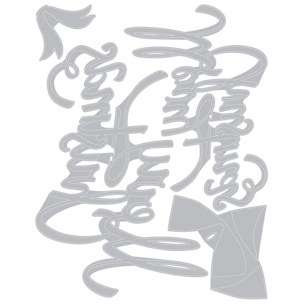 Sizzix Thinlits Die Set Christmas Ribbon (664196) Sizzix Thinlits Die Set Christmas Ribbon (664196)