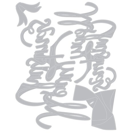 Sizzix Thinlits Die Set Christmas Ribbon (664196) Sizzix Thinlits Die Set Christmas Ribbon (664196)