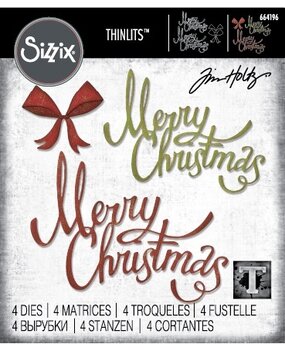 Sizzix Thinlits Die Set Christmas Ribbon (664196)