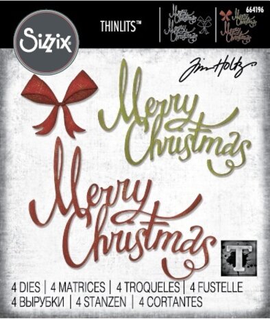 Sizzix Thinlits Die Set Christmas Ribbon (664196) Sizzix Thinlits Die Set Christmas Ribbon (664196)
