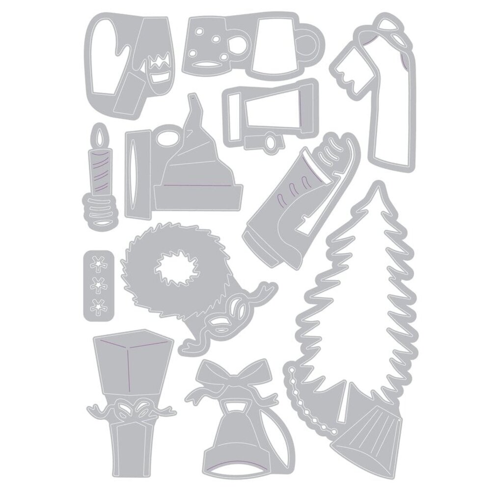 Sizzix Thinlits Die Set Festive Things (664191) Sizzix Thinlits Die Set Festive Things (664191)