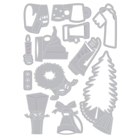 Sizzix Thinlits Die Set Festive Things (664191) Sizzix Thinlits Die Set Festive Things (664191)