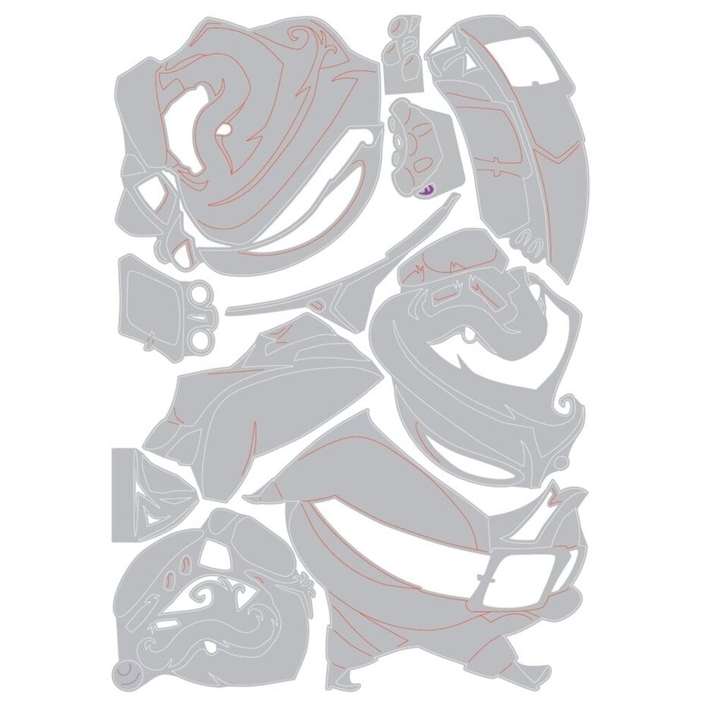 Sizzix Thinlits Die Set Jolly St. Nick (664198) Sizzix Thinlits Die Set Jolly St. Nick (664198)