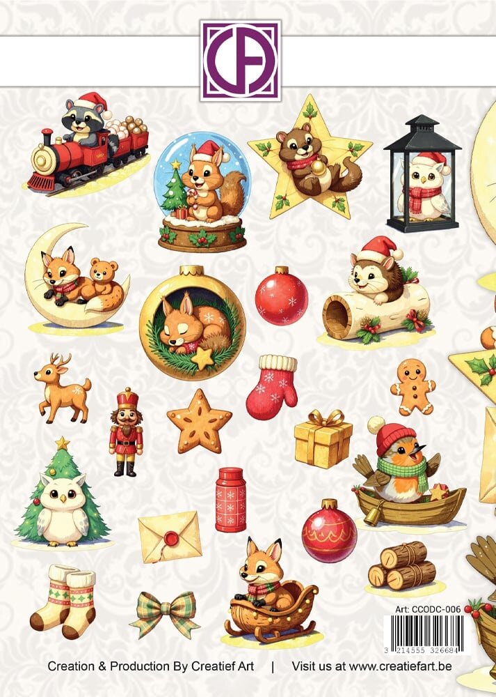 Creatief Art Christmas Animals Die-Cuts Creative CutOuts (CCODC-006) Creatief Art Christmas Animals Die-Cuts Creative CutOuts (CCODC-006)