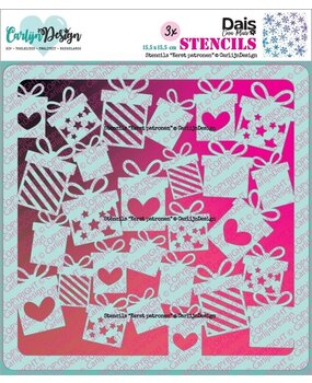 Carlijn Design Stencils Kerst Patronen (3pcs) (CDSC-0044)