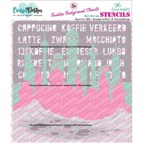 Carlijn Design Stencils BBS Monster Koffie (3pcs) (CDSC-0045)