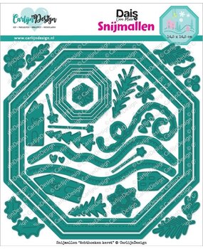 Carlijn Design Snijmallen Achthoeken Kerst (CDSN-0324)