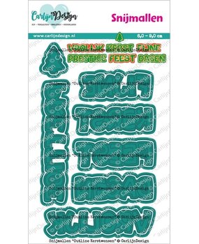 Carlijn Design Snijmallen Outline Kerstwensen (CDSN-0326)