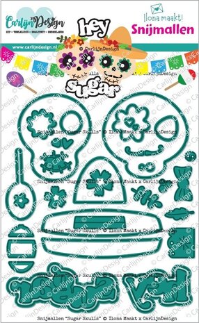 Carlijn Design Snijmallen Sugar Skulls (CDSN-0327) Carlijn Design Snijmallen Sugar Skulls (CDSN-0327)