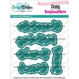 Carlijn Design Snijmallen Choco Friends Words (CDSN-0333)