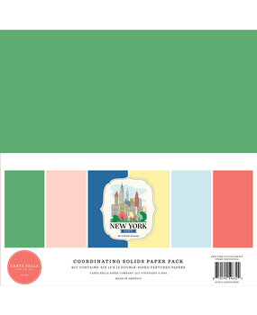 Carta Bella New York City 12x12 Inch Coordination Solids Paper Pack (CBNYC471015) Carta Bella New York City 12x12 Inch Coordination Solids Paper Pack (CBNYC471015)