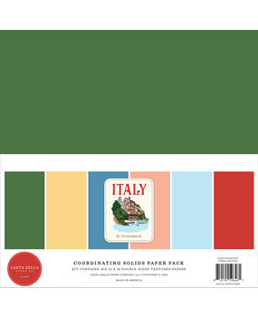 Carta Bella Italy 12x12 Inch Coordination Solids Paper Pack (CBI472015) Carta Bella Italy 12x12 Inch Coordination Solids Paper Pack (CBI472015)