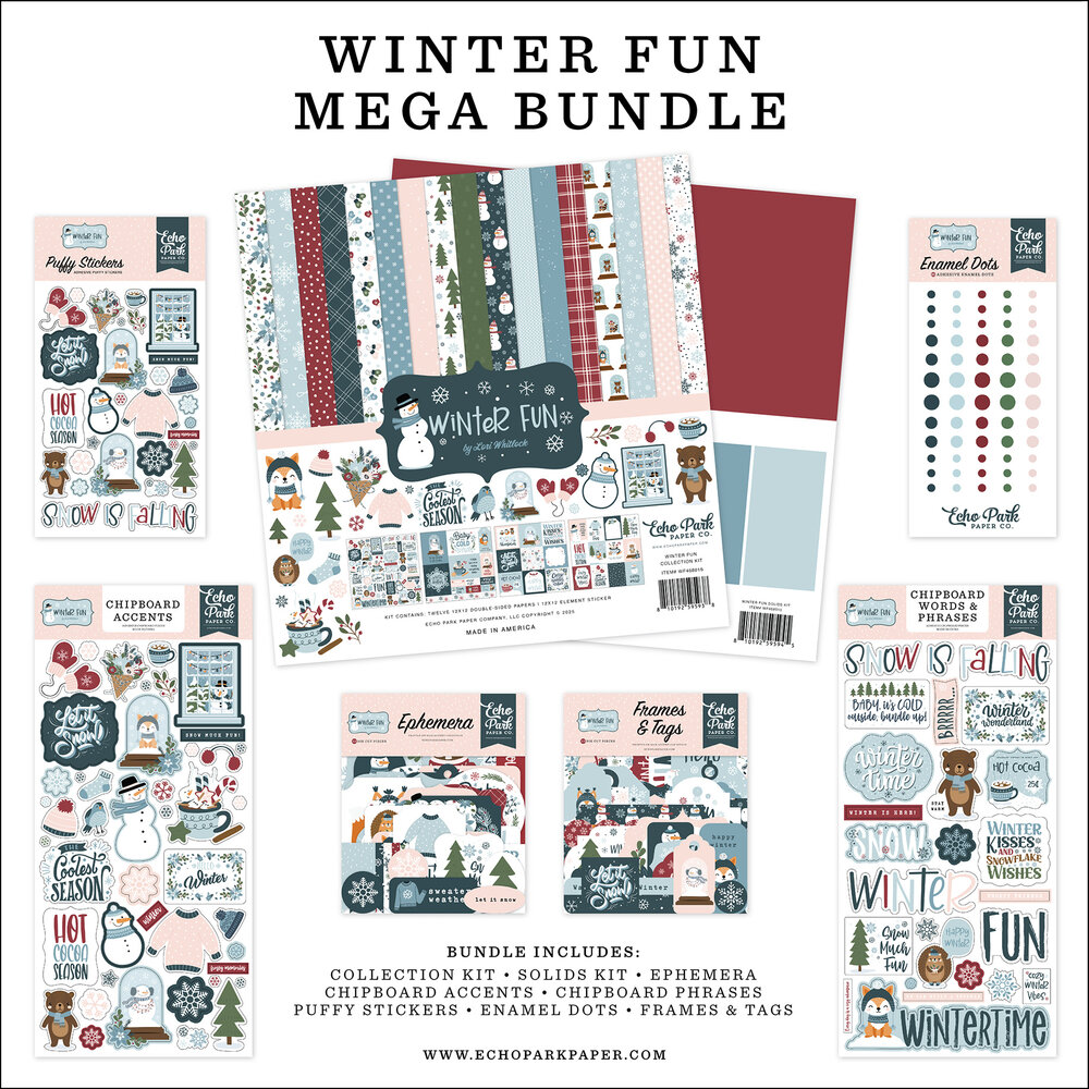 Echo Park Winter Fun 12x12 Inch Mega Bundle (WF468050) Echo Park Winter Fun 12x12 Inch Mega Bundle (WF468050)