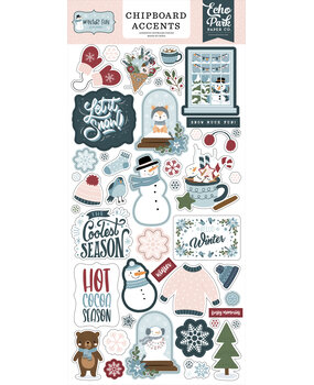 Echo Park Winter Fun 6x13 Inch Chipboard Accents (WF468021) Echo Park Winter Fun 6x13 Inch Chipboard Accents (WF468021)