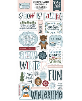 Echo Park Winter Fun 6x13 Inch Chipboard Word & Phrases (WF468022) Echo Park Winter Fun 6x13 Inch Chipboard Word & Phrases (WF468022)
