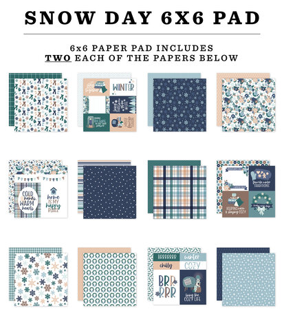 Echo Park Snow Day 6x6 Inch Paper Pad (SD469023) Echo Park Snow Day 6x6 Inch Paper Pad (SD469023)