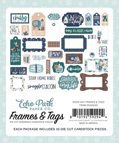Echo Park Snow Day Ephemera Frames & Tags (SD469025) Echo Park Snow Day Ephemera Frames & Tags (SD469025)