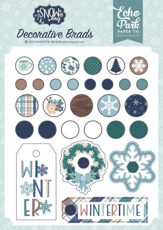 Echo Park Snow Day Decorative Brads (SD469020) Echo Park Snow Day Decorative Brads (SD469020)
