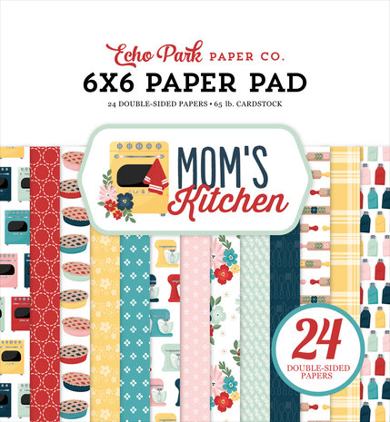 Echo Park Mom's Kitchen 6x6 Inch Paper Pad (MK470023) Echo Park Mom's Kitchen 6x6 Inch Paper Pad (MK470023)