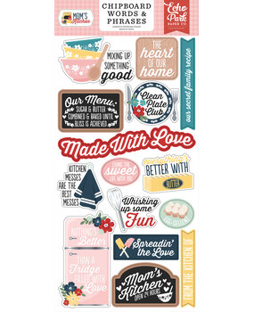 Echo Park Mom's Kitchen 6x13 Inch Chipboard Word & Phrases (MK470022) Echo Park Mom's Kitchen 6x13 Inch Chipboard Word & Phrases (MK470022)